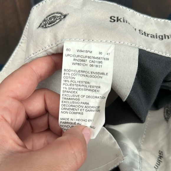 Men’s Dickies Grey Pants #A8 - Picture 4 of 5